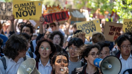Student climate protesters