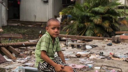 Climate change is expected to increase the severity of natural disasters in the Asia-Pacific region, straining Australia’s ability to respond through humanitarian missions and fuelling more climate migration. Vlad Sokhin/UNICEF handout