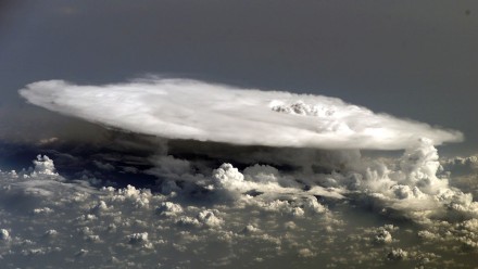 Cumulonimbus cloud over Africa - via NASA