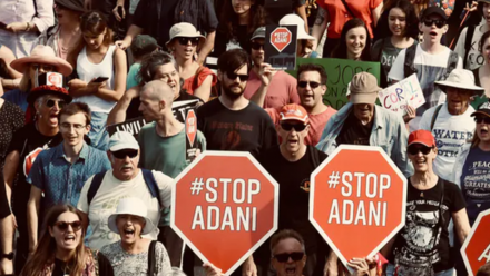 Protesters against the Adani coal mine