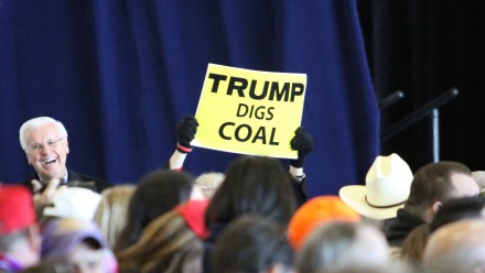 Trump digs coal