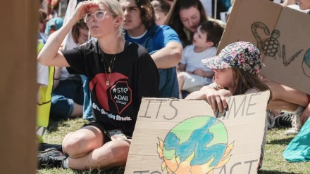 People protest climate inaction