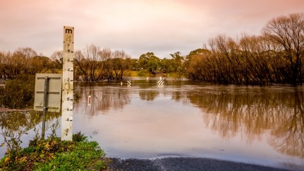 Flood waters