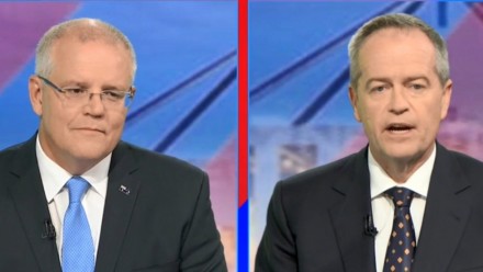 Scott Morrison and Bill Shorten faced off on election topics during the first leaders debate