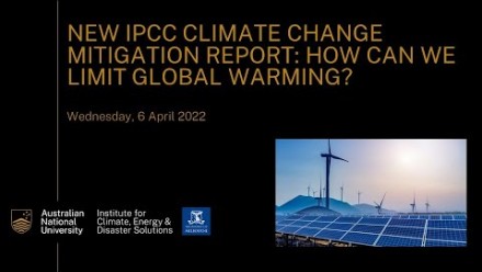 New IPCC Climate Change Mitigation Report: How can we limit global warming?