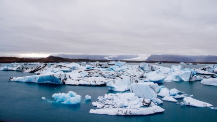 Melting ice shelf