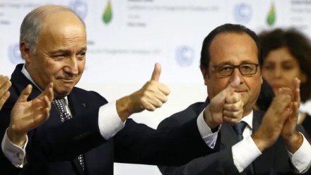 Politicians at Paris Climate Agreement