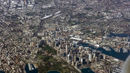 Aerial view of Sydney