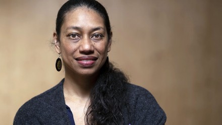 A photograph of Katerina Teiwa, smiling and looking at the camera