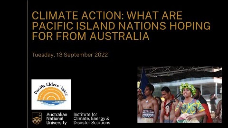 Climate Action: What are Pacific Island nations hoping for from Australia?