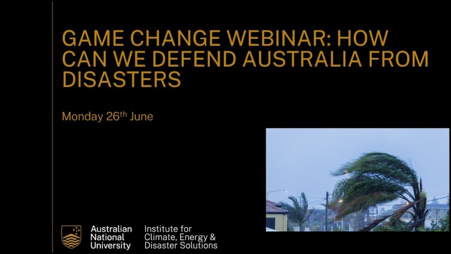 How can we defend Australia from disasters?