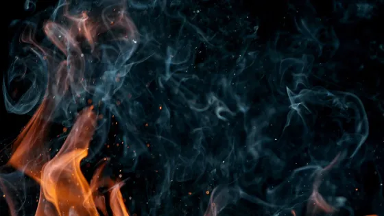 Fire and smoke